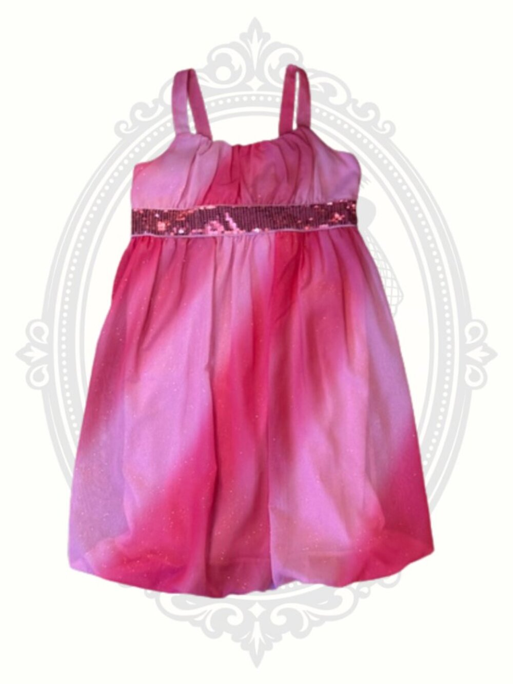 Holiday Editions Girls Pink Ombre Sequin Party Dress XL 14/16 Easter Wedding